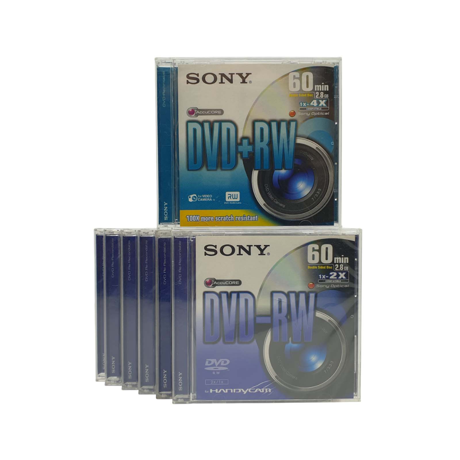 소니 SONY DVD-RW Double Sided Disk 미니 8cm 공CD 7장+멜로디 이메이션 CD-RW 미니 8cm 공CD 5장 일괄 (새상품)